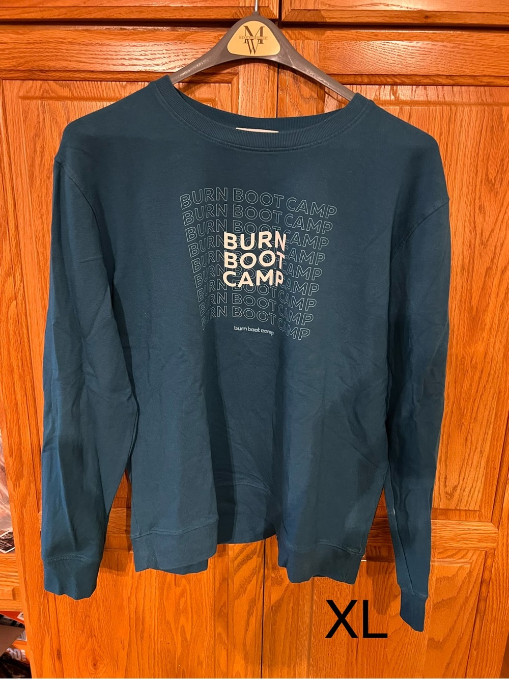 Burn Boot Camp Women's Teal Crewneck Sweatshirt
